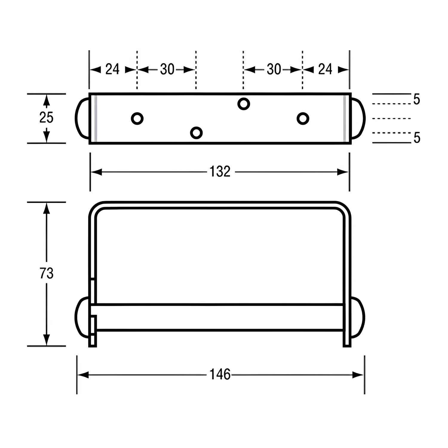 Metlam Single Toilet Roll Holder - Available in Various Finishes - Image 2
