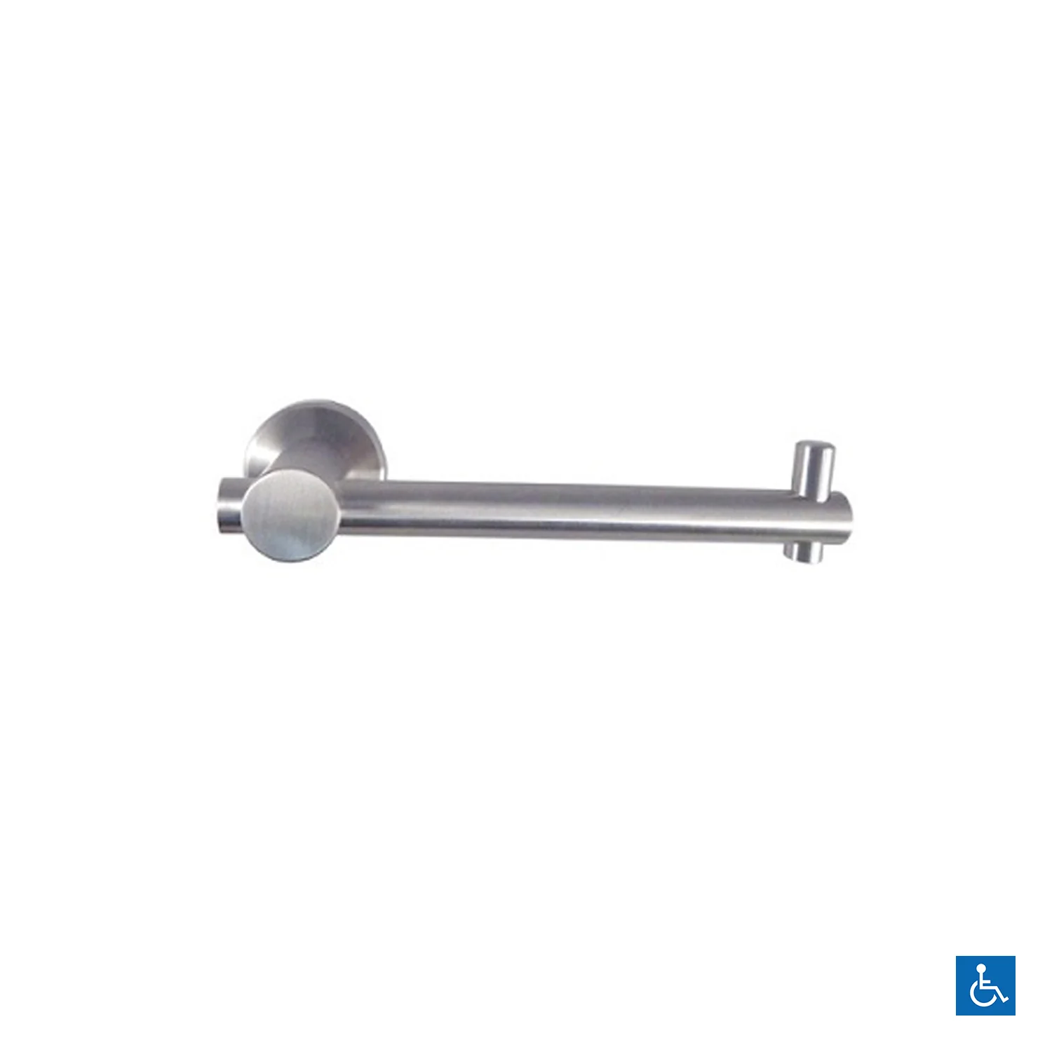 Metlam Single Toilet Roll Holder - Available in Designer Matt Black and Satin Stainless Finish - Image 3