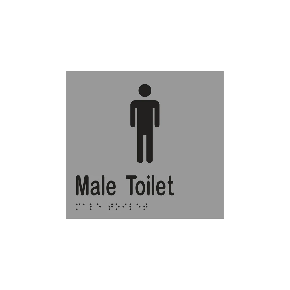 Metlam Toilet Braille Signage 160x150mm - Available in Male and Female Function - Image 2