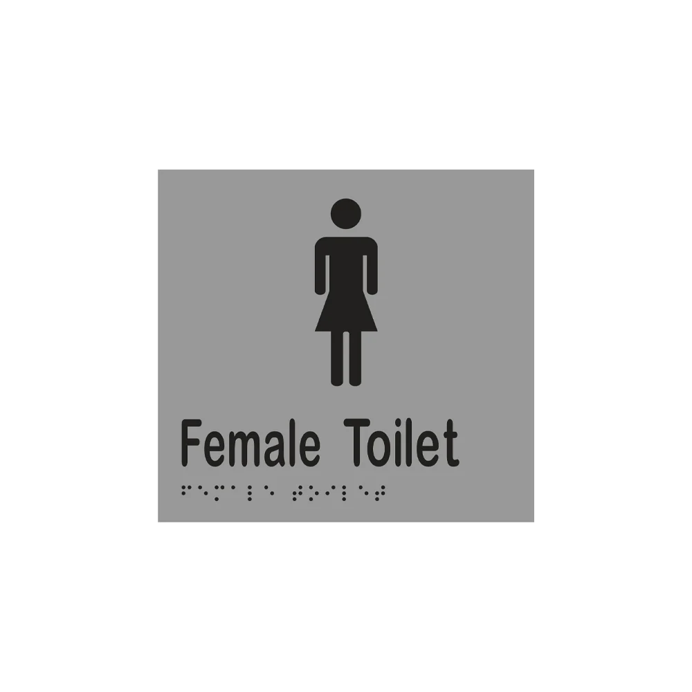 Metlam Toilet Braille Signage 160x150mm - Available in Male and Female Function - Image 3