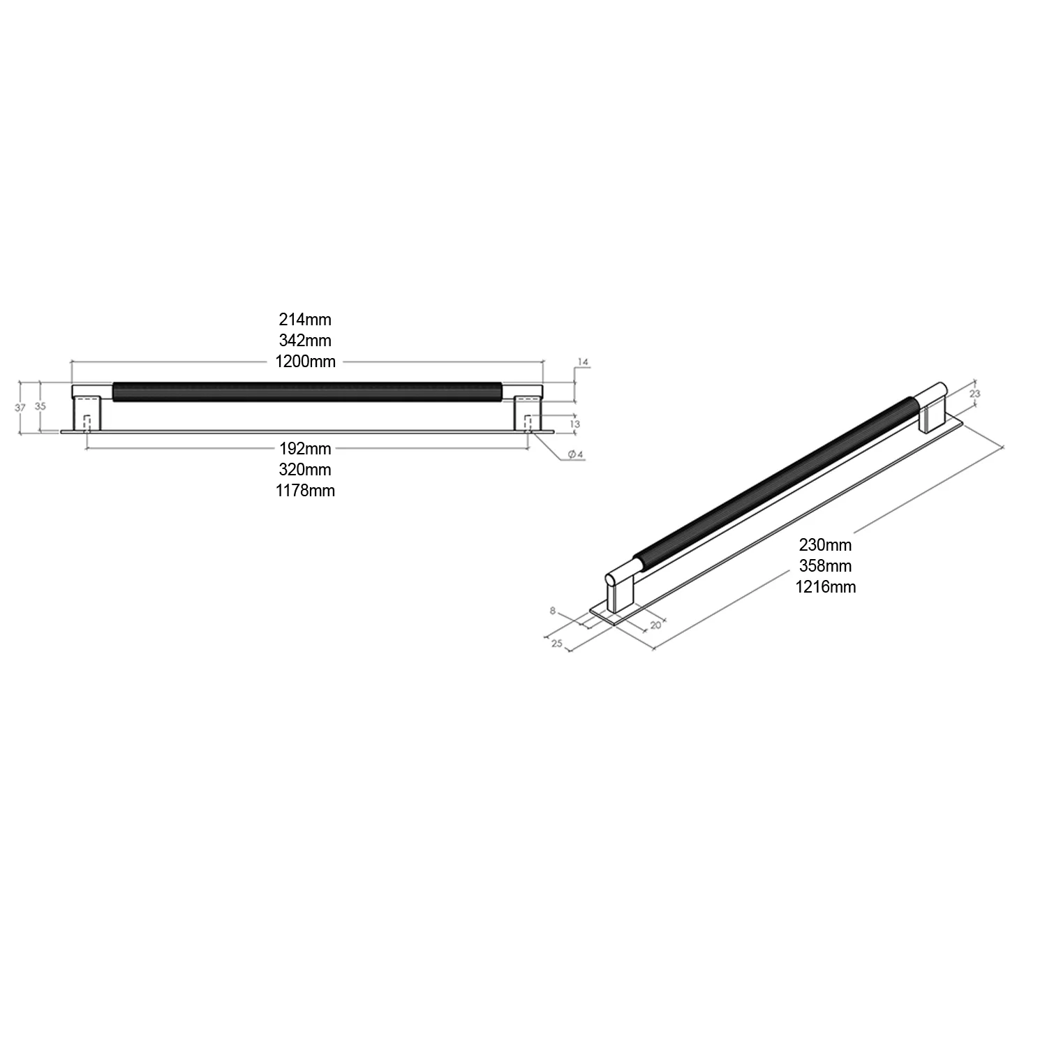 Momo Arpa D Handle - Available in Various Sizes and Finishes - Image 2
