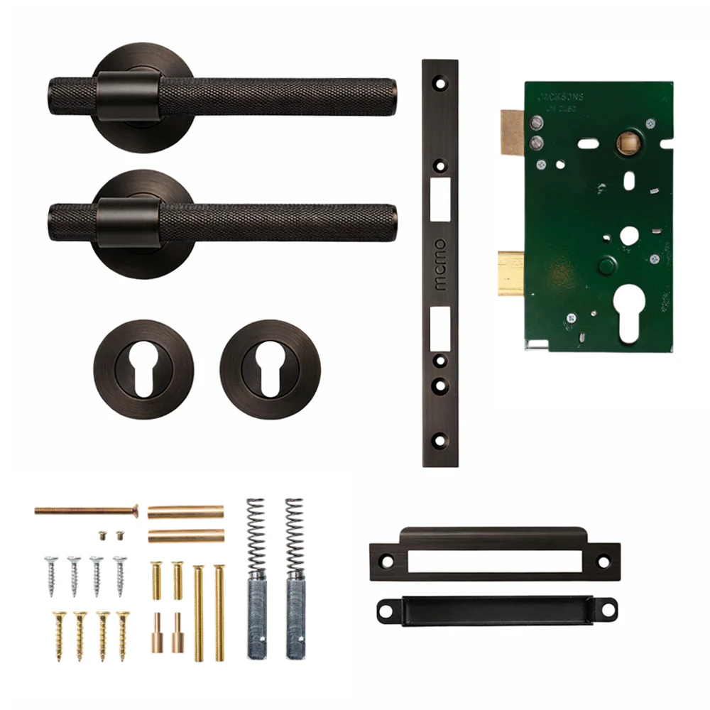 Momo Belgravia Door Handle Lever Solid Brass Mortice Entrance Set - Available in Various Finishes - Image 7