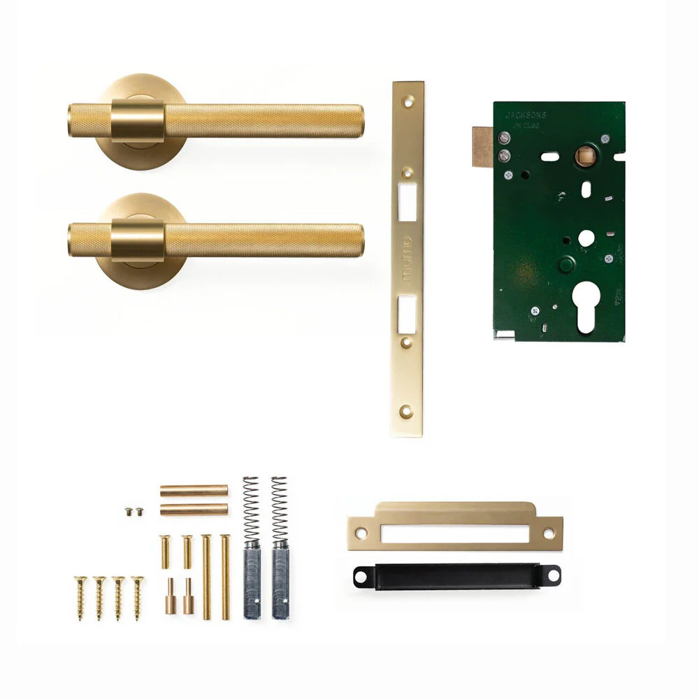 Momo Belgravia Door Handle Lever Solid Brass Mortice Passage Set - Available in Various Finishes - Image 3