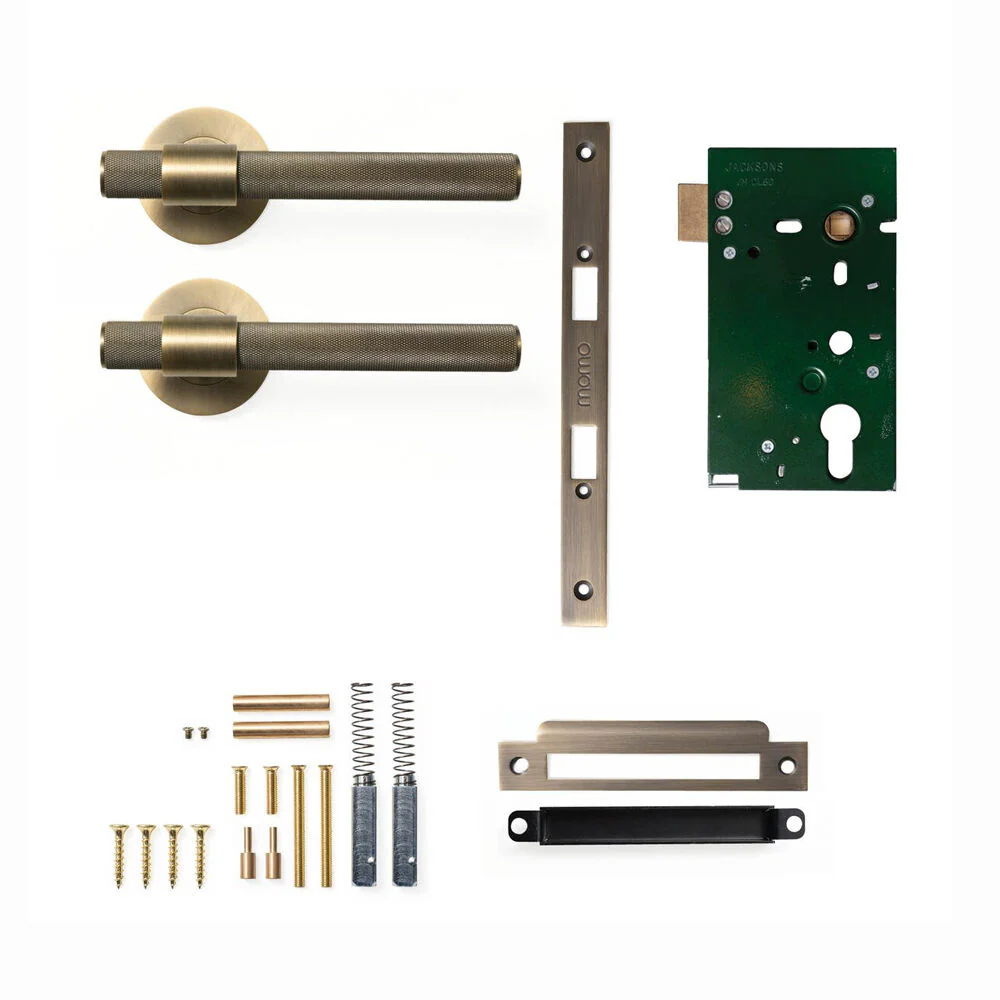 Momo Belgravia Door Handle Lever Solid Brass Mortice Passage Set - Available in Various Finishes - Image 4