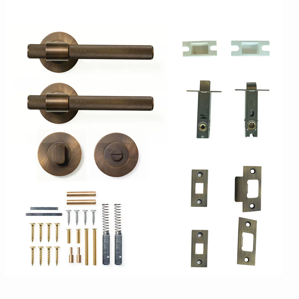 Momo Belgravia Door Handle Lever Tubular Latch Privacy Set - Available in Various Finishes - Image 2