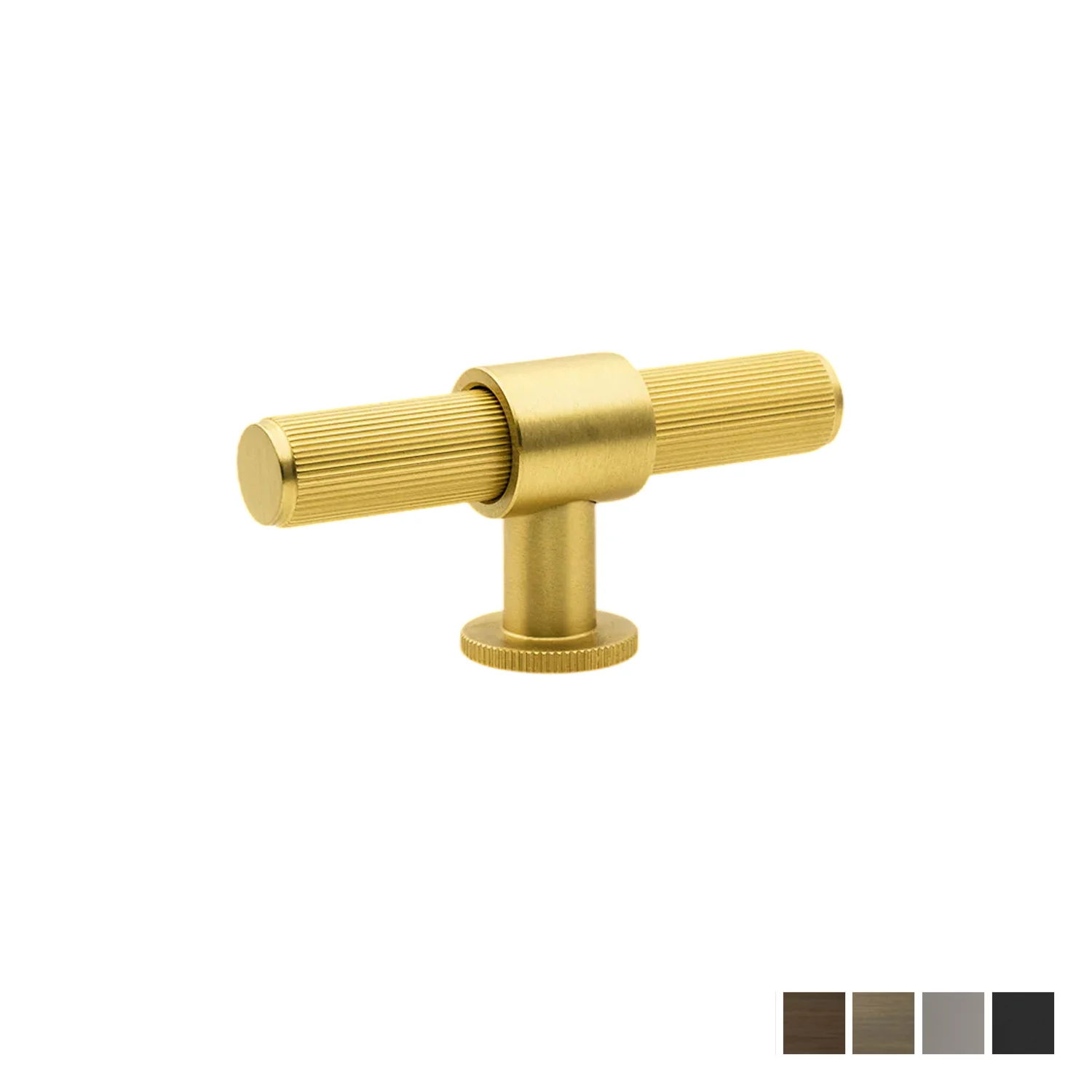 Momo Belgravia Lined 82mm Solid Brass T Knob - Available in Various Finishes