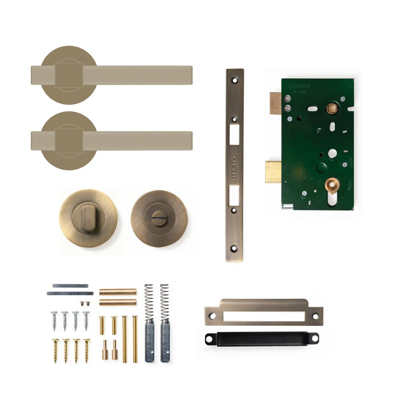 Momo Belgravia Lined Lever Mortice Lock Privacy Set - Available in Various Finishes - Image 4