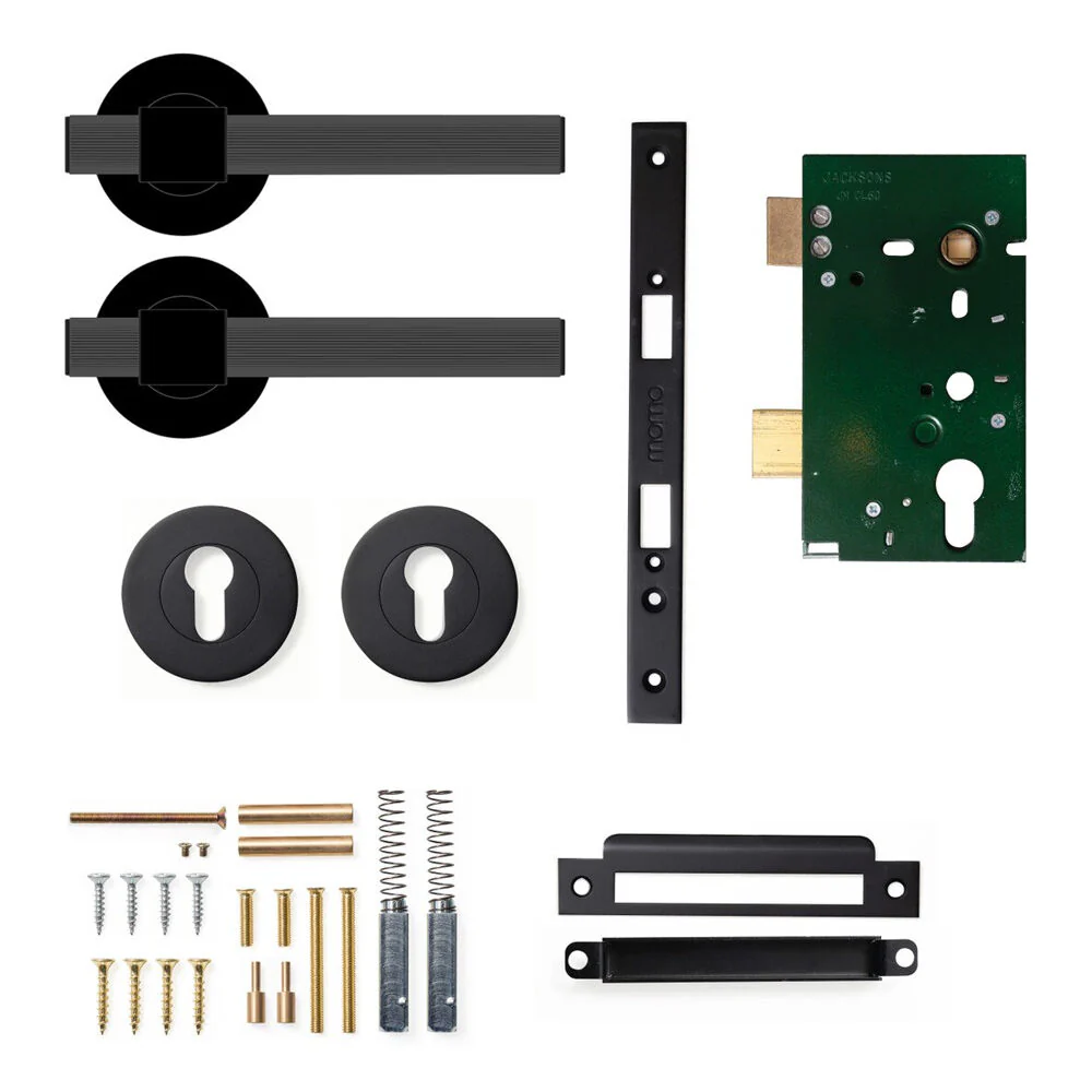 Momo Belgravia Lined Lever Solid Brass Mortice Entrance Set - Available in Various Finishes - Image 6