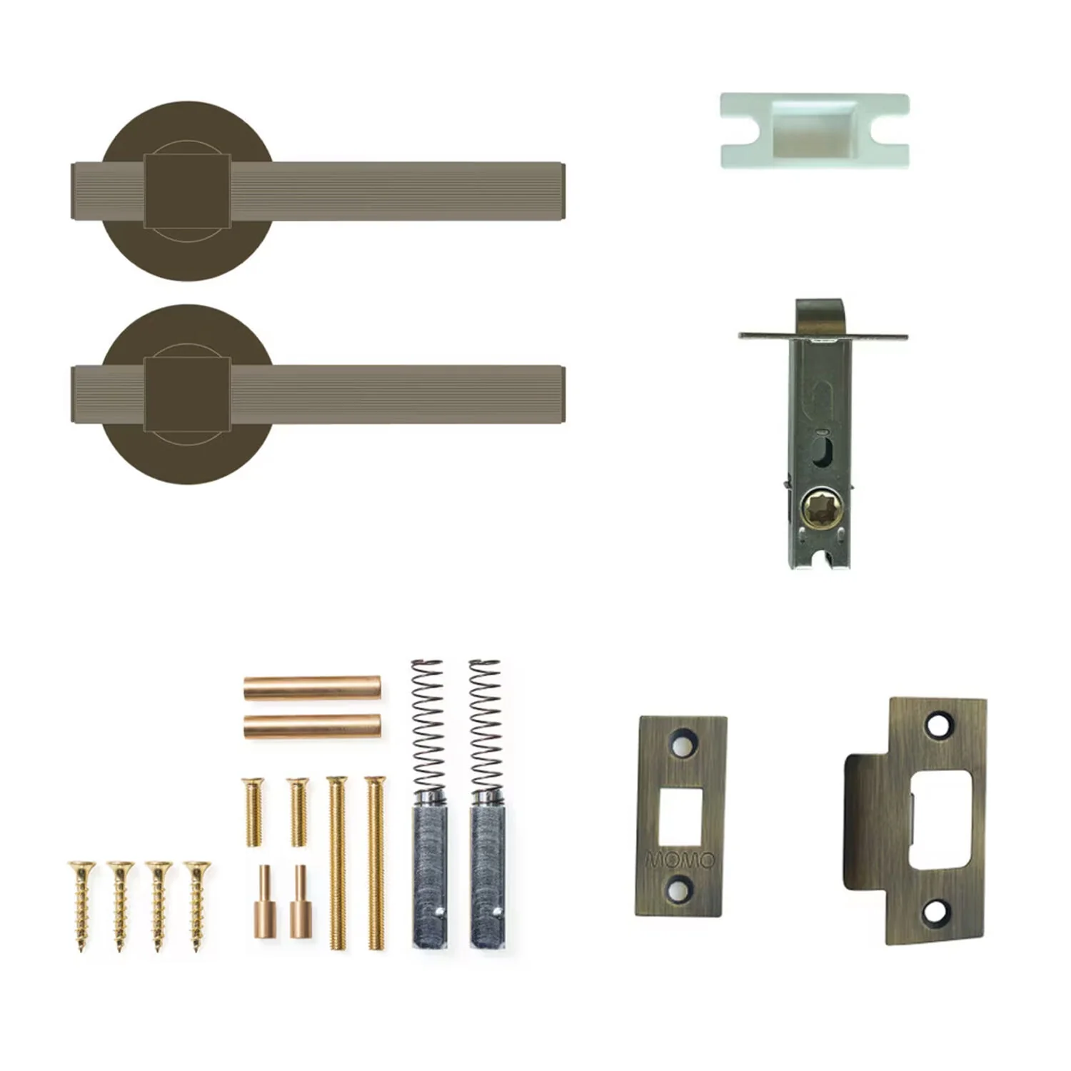 Momo Belgravia Lined Lever Tubular Latch Passage Set - Available in Various Finishes - Image 2