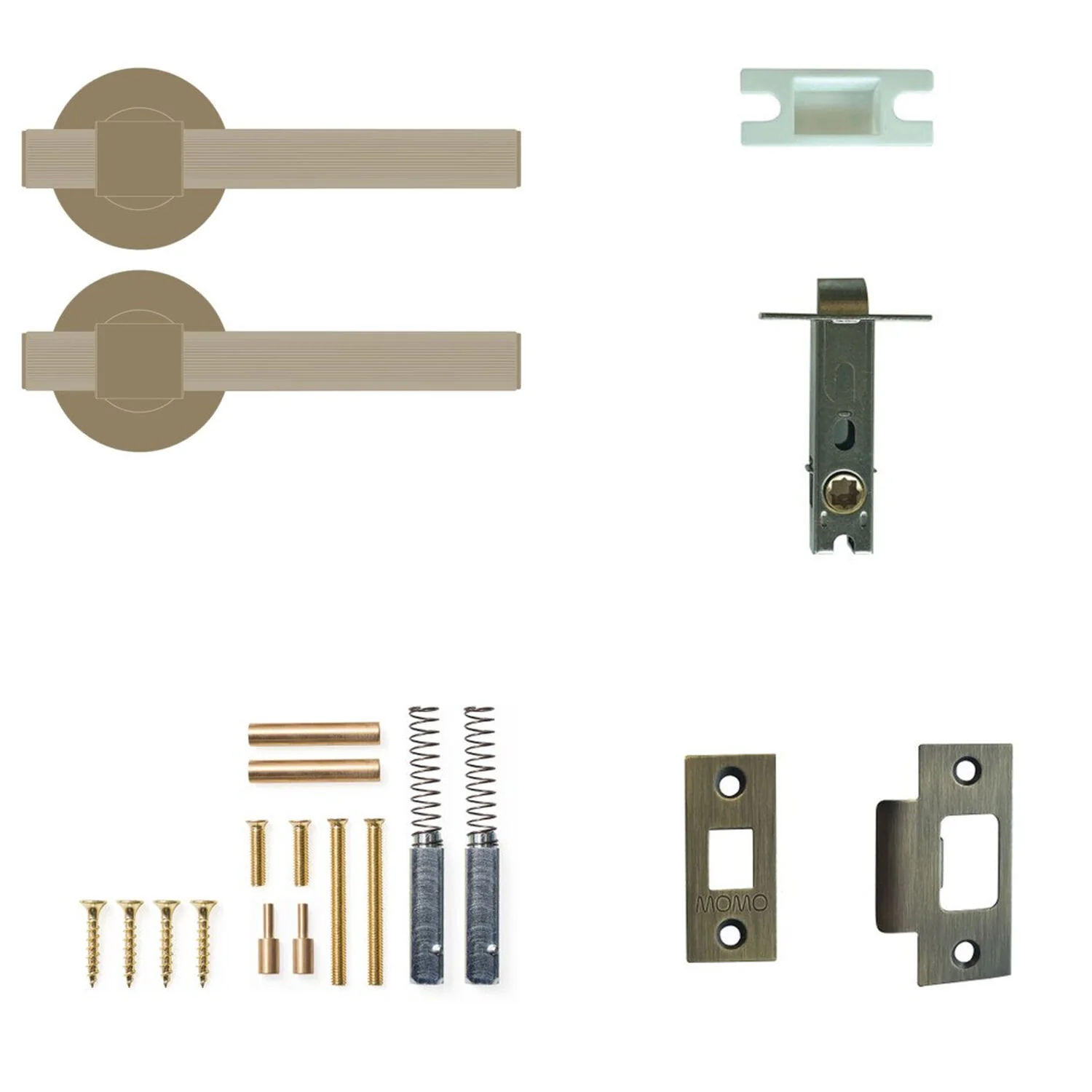 Momo Belgravia Lined Lever Tubular Latch Passage Set - Available in Various Finishes - Image 4