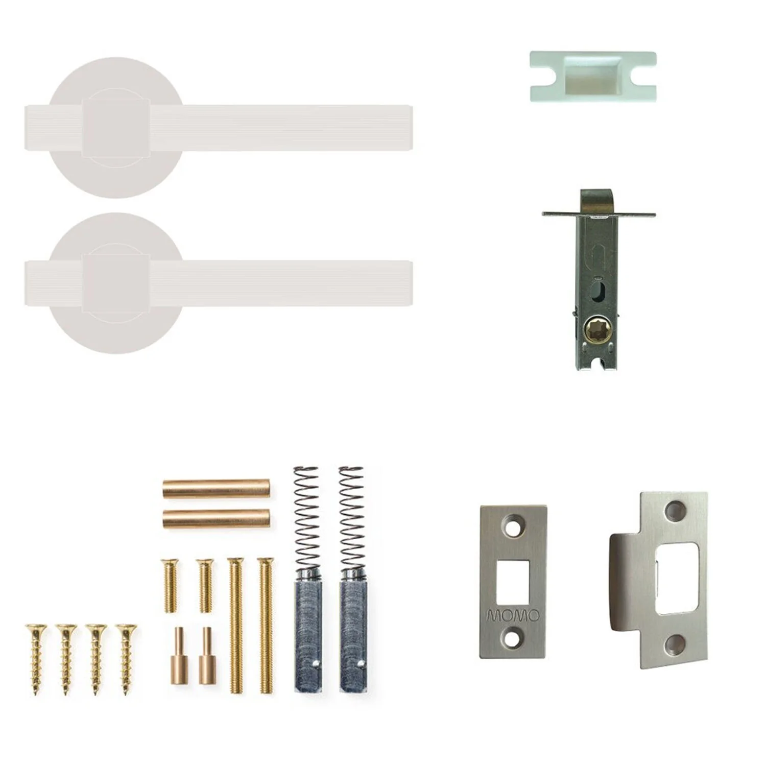 Momo Belgravia Lined Lever Tubular Latch Passage Set - Available in Various Finishes - Image 5