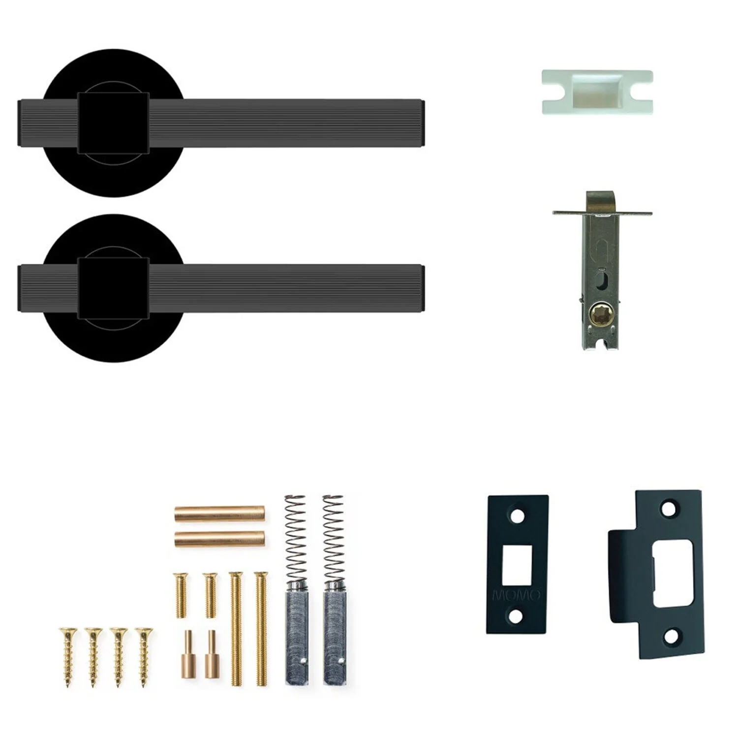 Momo Belgravia Lined Lever Tubular Latch Passage Set - Available in Various Finishes - Image 6