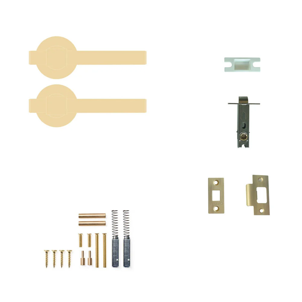 Momo Belgravia Plain Lever Solid Brass Tubular Latch Passage Set - Available in Various Finishes - Image 5