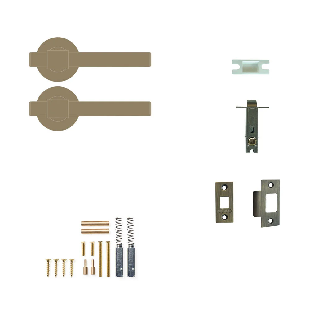 Momo Belgravia Plain Lever Solid Brass Tubular Latch Passage Set - Available in Various Finishes - Image 6