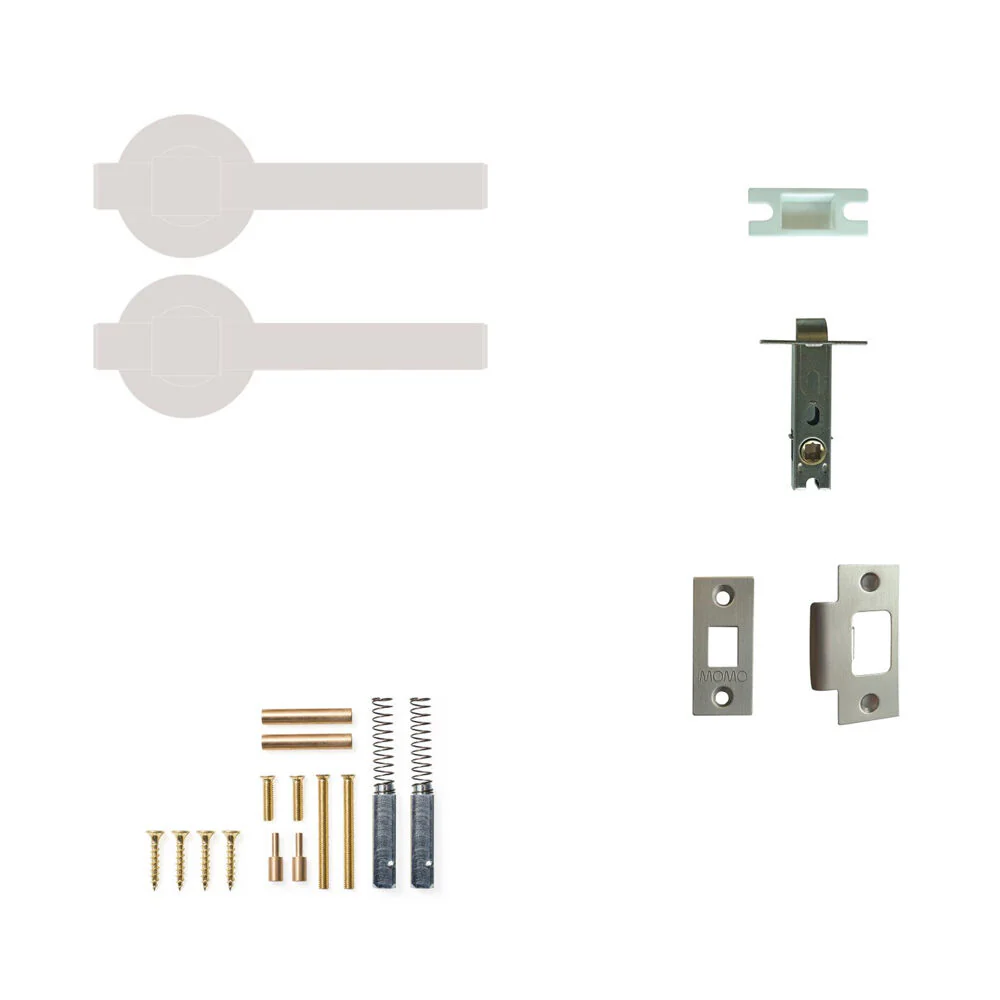 Momo Belgravia Plain Lever Solid Brass Tubular Latch Passage Set - Available in Various Finishes - Image 7