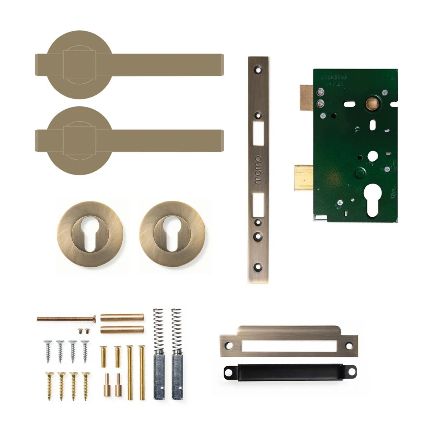 Momo Belgravia Plain Solid Brass Lever Entrance Set - Available in Various Finishes - Image 5