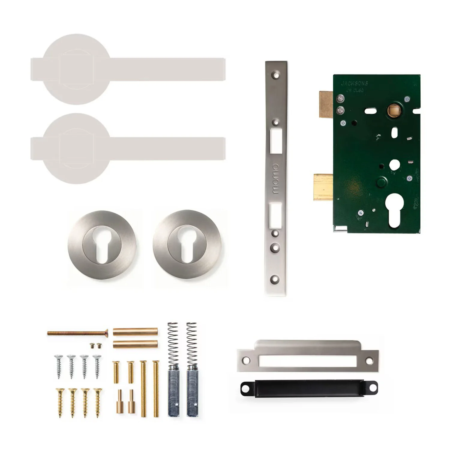 Momo Belgravia Plain Solid Brass Lever Entrance Set - Available in Various Finishes - Image 6