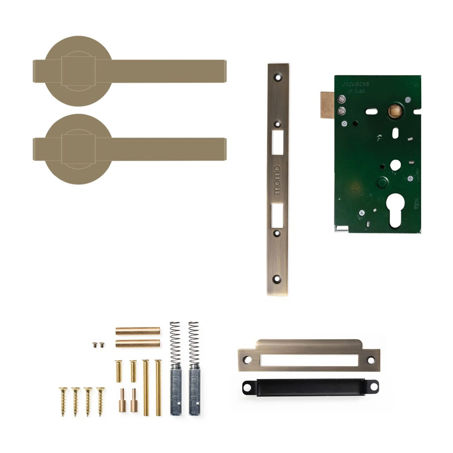 Momo Belgravia Plain Solid Brass Lever Mortice Lock Passage Set - Available in Various Finishes - Image 5