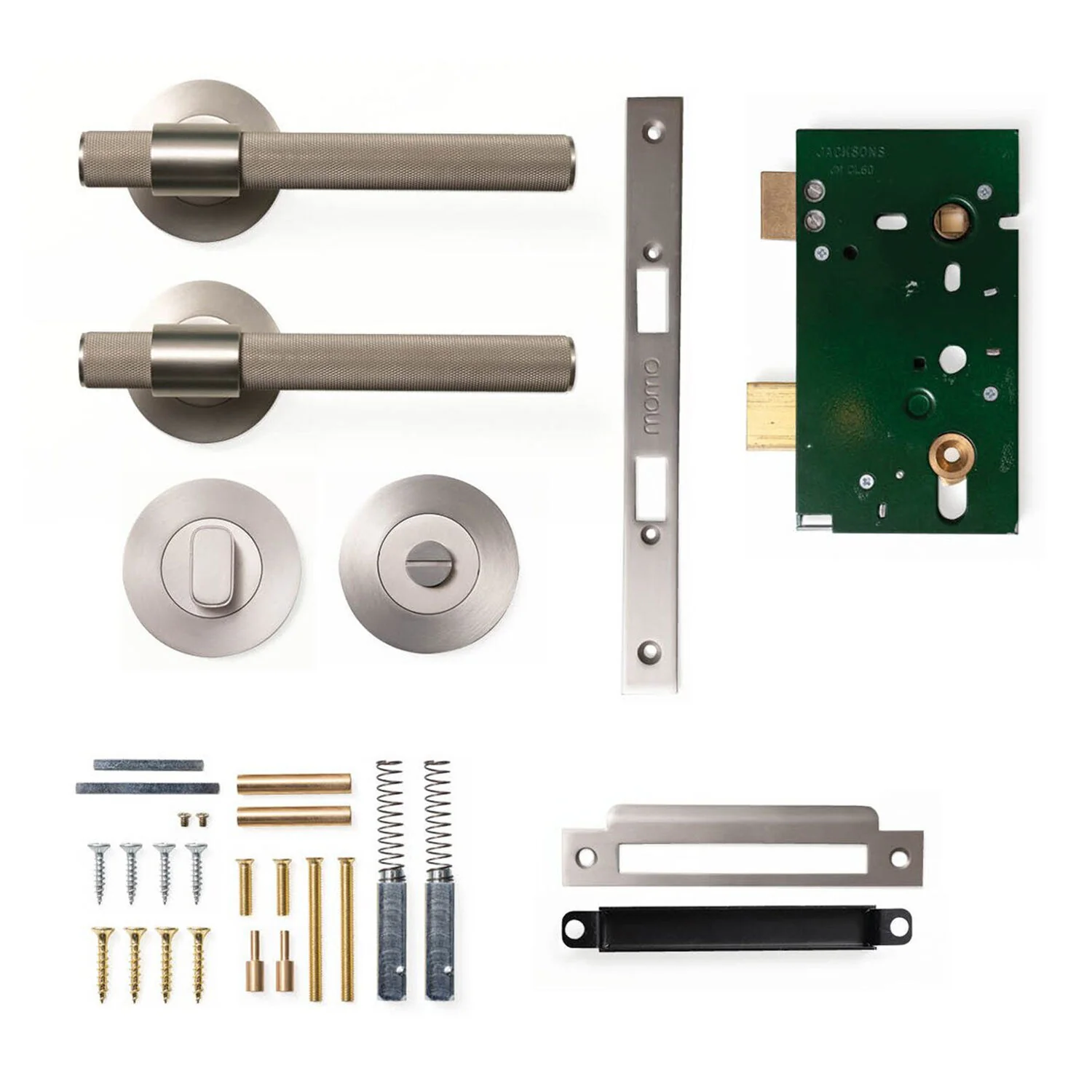 Momo Belgravia Solid Brass Mortice Lock Privacy Lever Set - Available in Various Finishes - Image 5