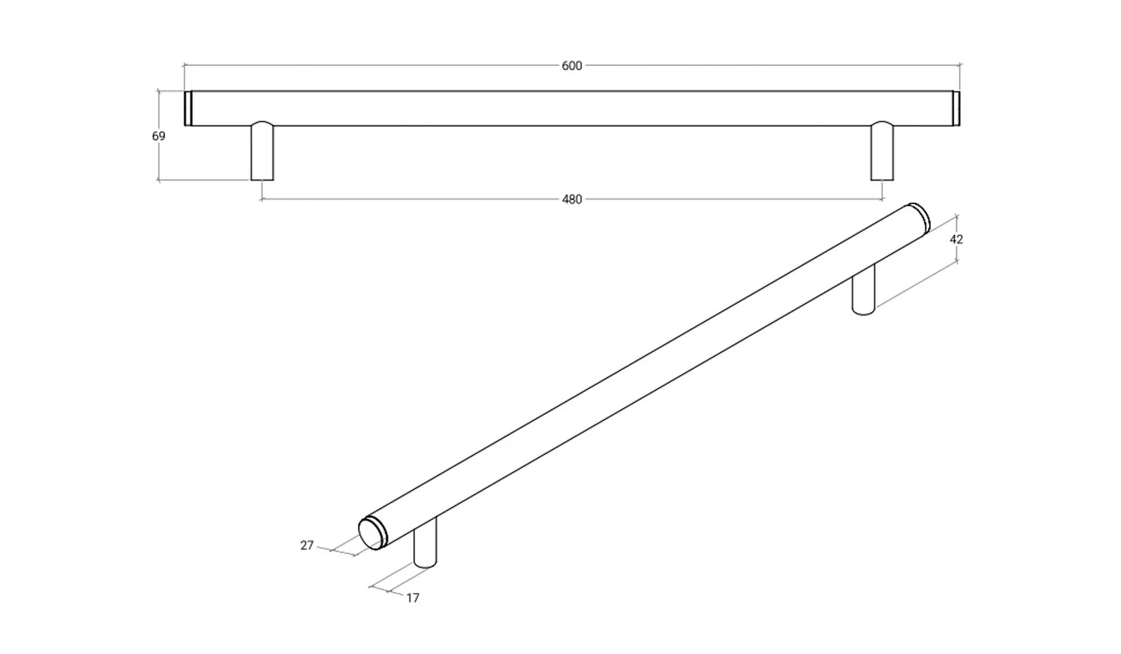 Momo Bellevue Knurled Entrance Door Pull Handle - Available in Various Finishes - Image 9