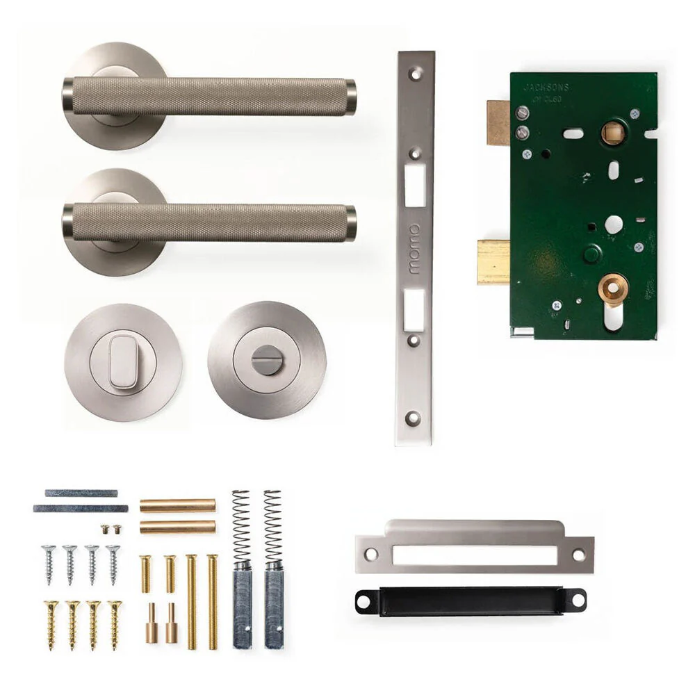 Momo Bellevue Knurled Mortice Lock Privacy Lever Set - Available in Various Finishes - Image 5