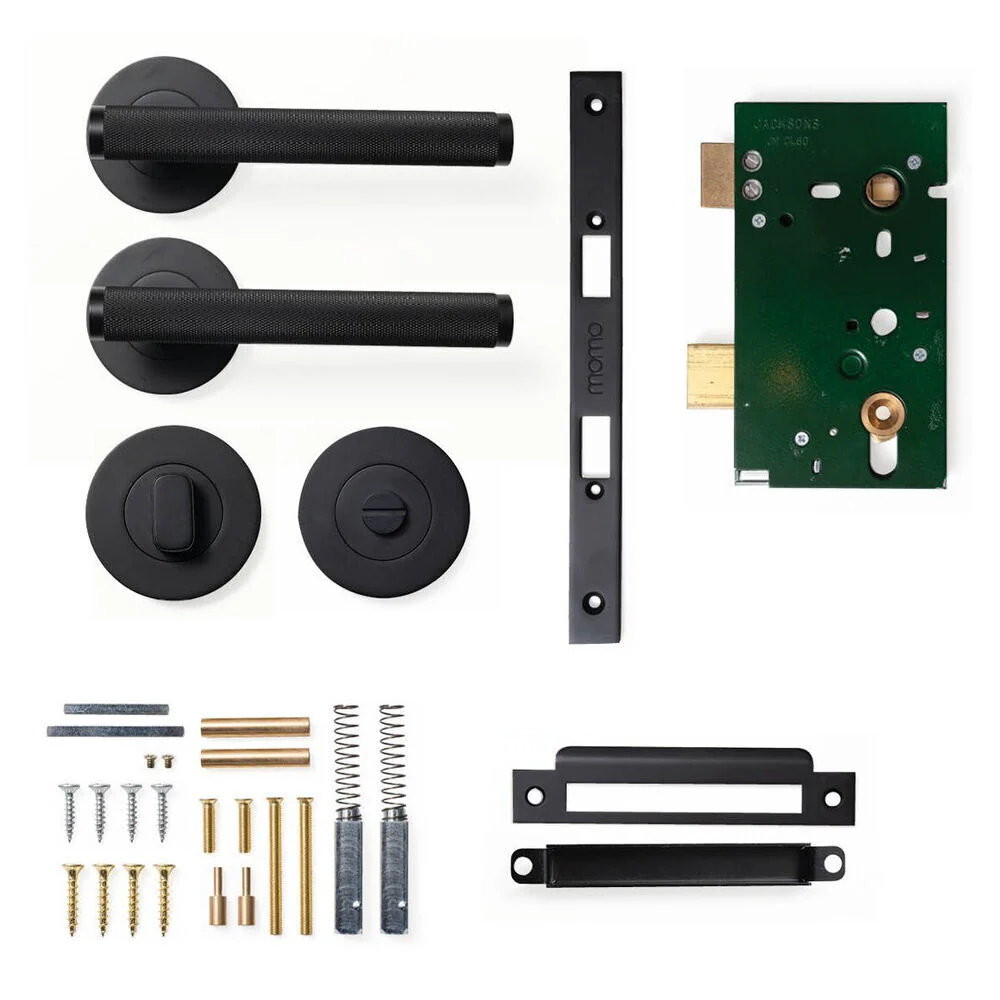 Momo Bellevue Knurled Mortice Lock Privacy Lever Set - Available in Various Finishes - Image 6