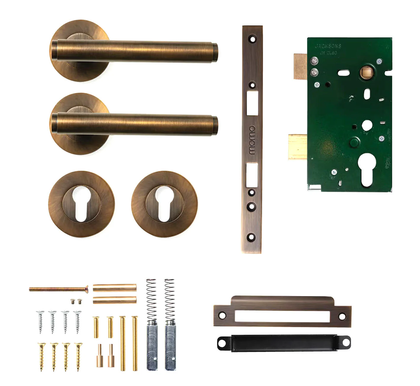 Momo Bellevue Plain Door Lever Entrance Set - Available in Various Finishes - Image 3