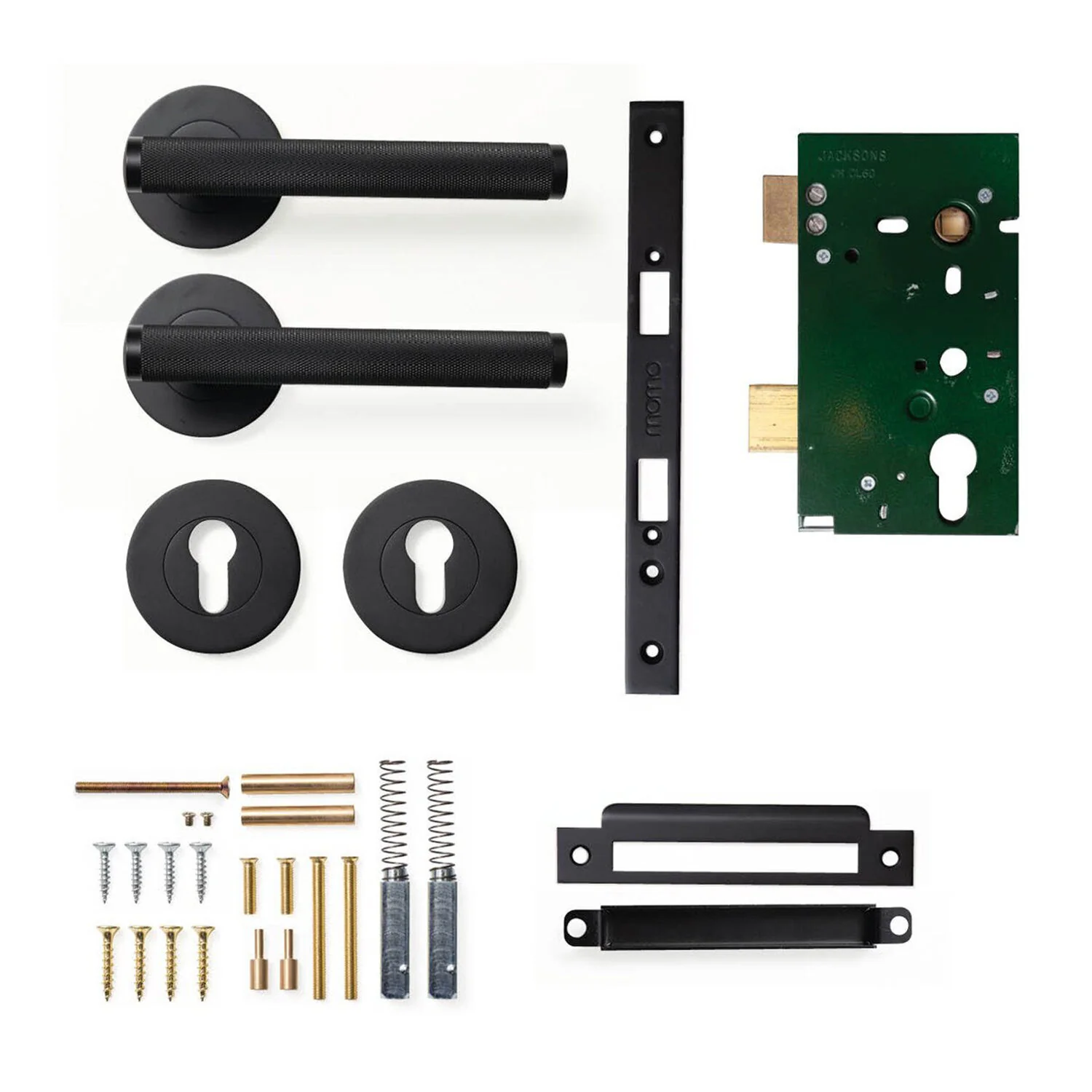 Momo Bellevue Solid Brass Knurled Lever Entrance Set - Available in Various Finishes - Image 6