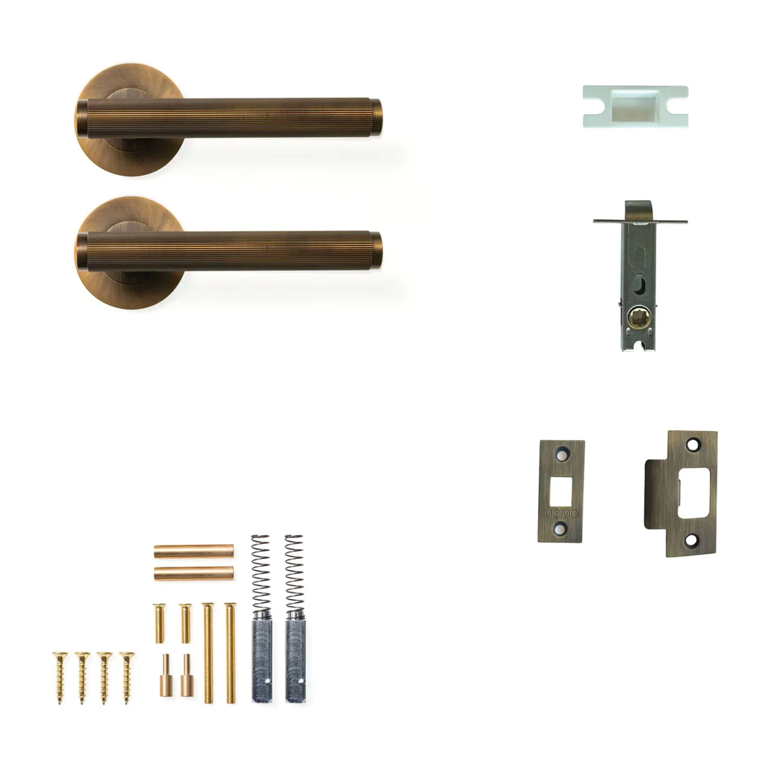 Momo Bellevue Solid Brass Lined Tubular Latch Passage Lever Set - Available in Various Finishes - Image 3