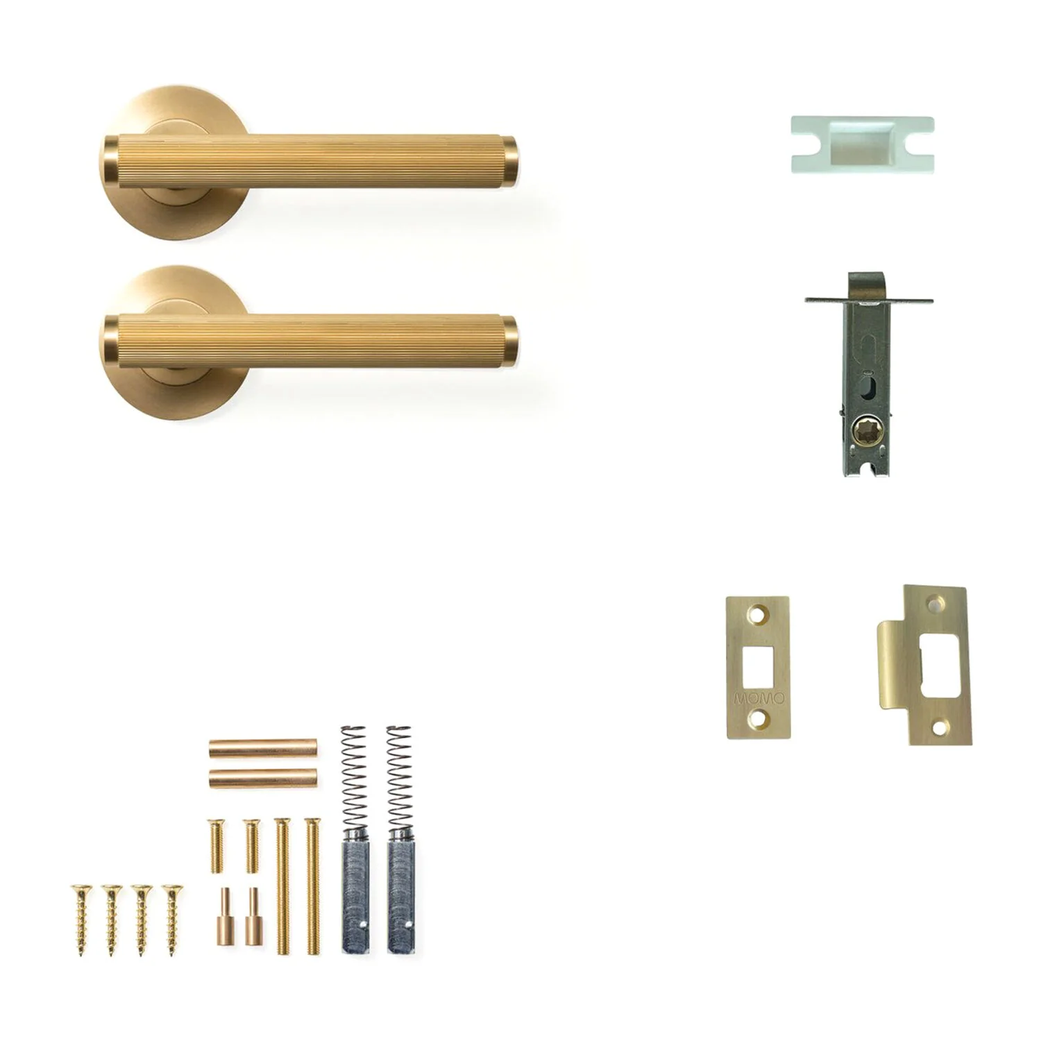 Momo Bellevue Solid Brass Lined Tubular Latch Passage Lever Set - Available in Various Finishes - Image 4
