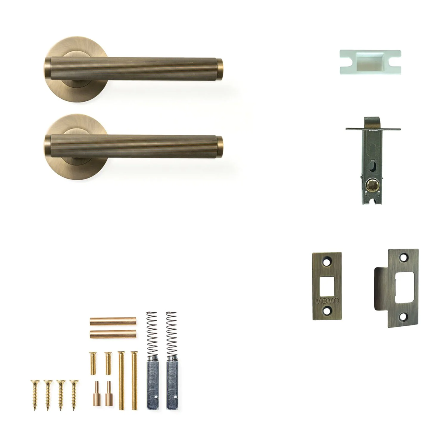 Momo Bellevue Solid Brass Lined Tubular Latch Passage Lever Set - Available in Various Finishes - Image 5