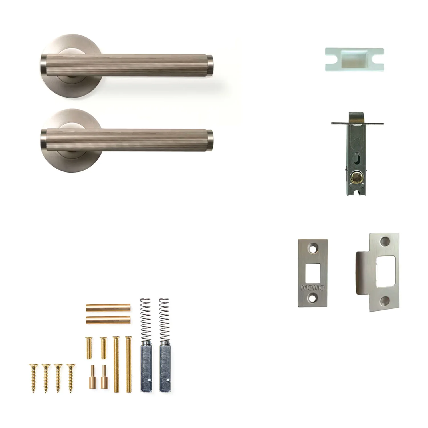Momo Bellevue Solid Brass Lined Tubular Latch Passage Lever Set - Available in Various Finishes - Image 6