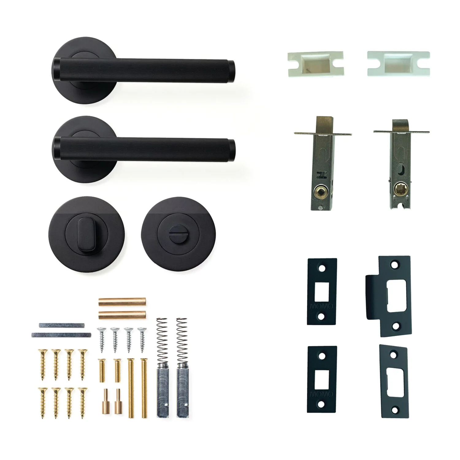 Momo Bellevue Solid Brass Lined Tubular Latch Privacy Lever Set - Available in Various Finishes - Image 7