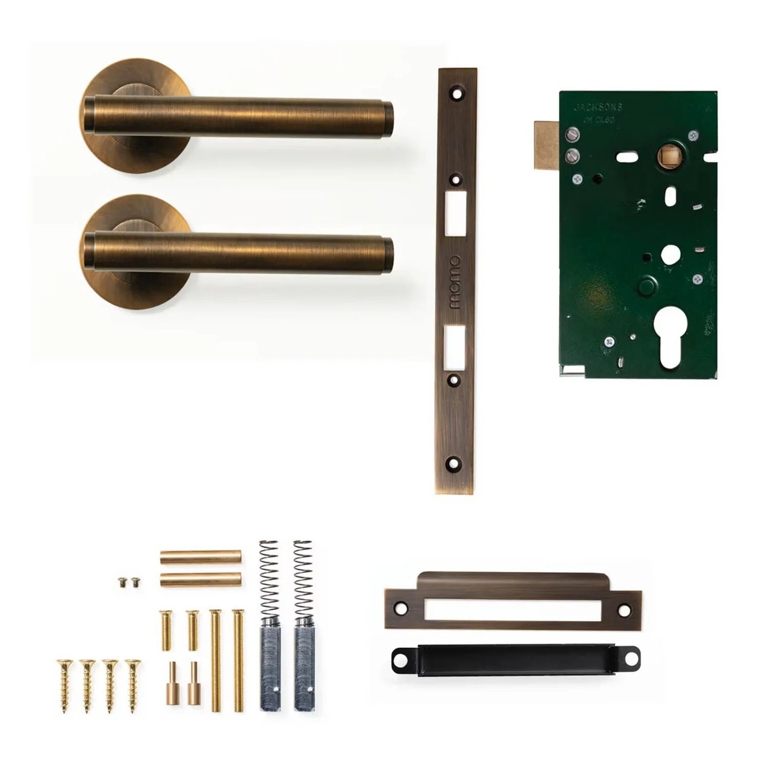 Momo Bellevue Solid Brass Plain Mortice Lock Passage Lever Set - Available in Various Finishes - Image 3