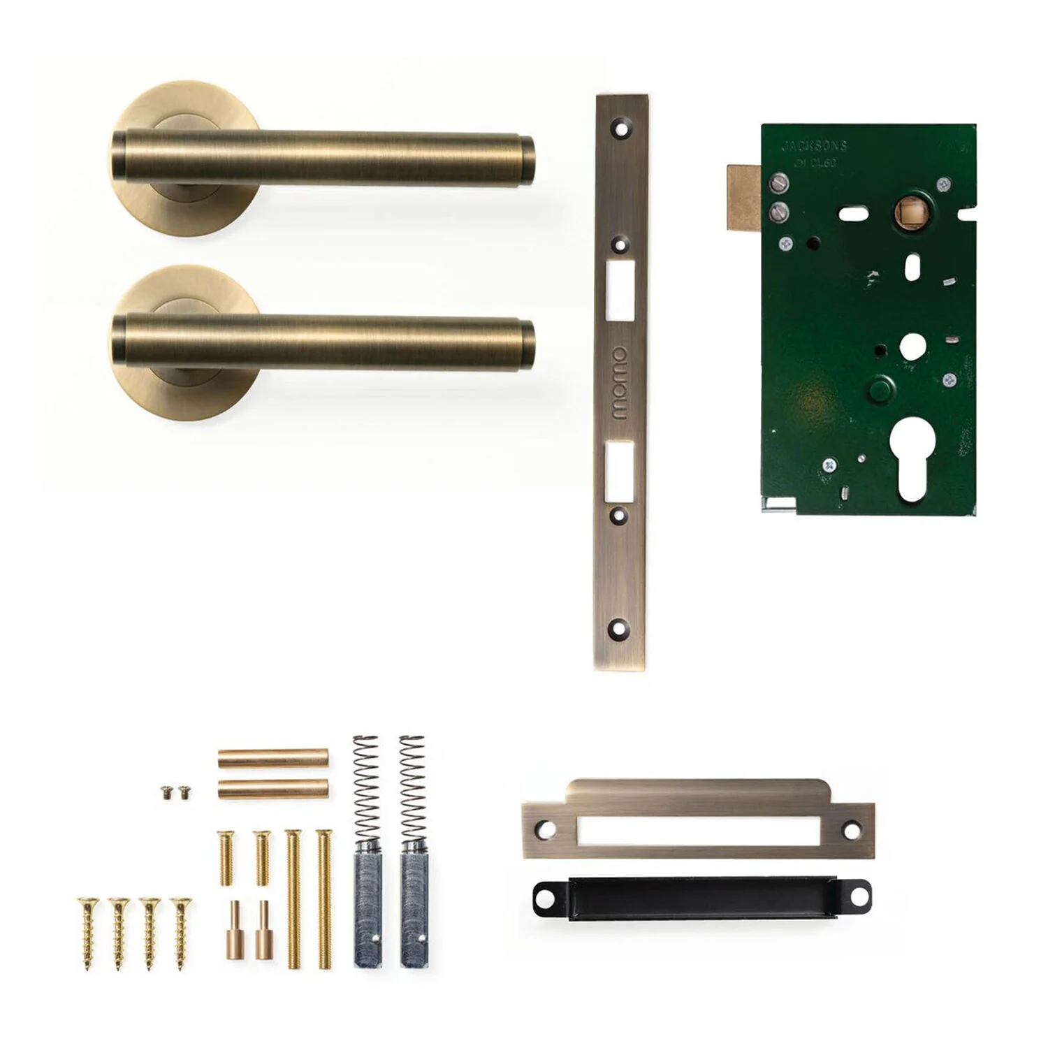 Momo Bellevue Solid Brass Plain Mortice Lock Passage Lever Set - Available in Various Finishes - Image 5