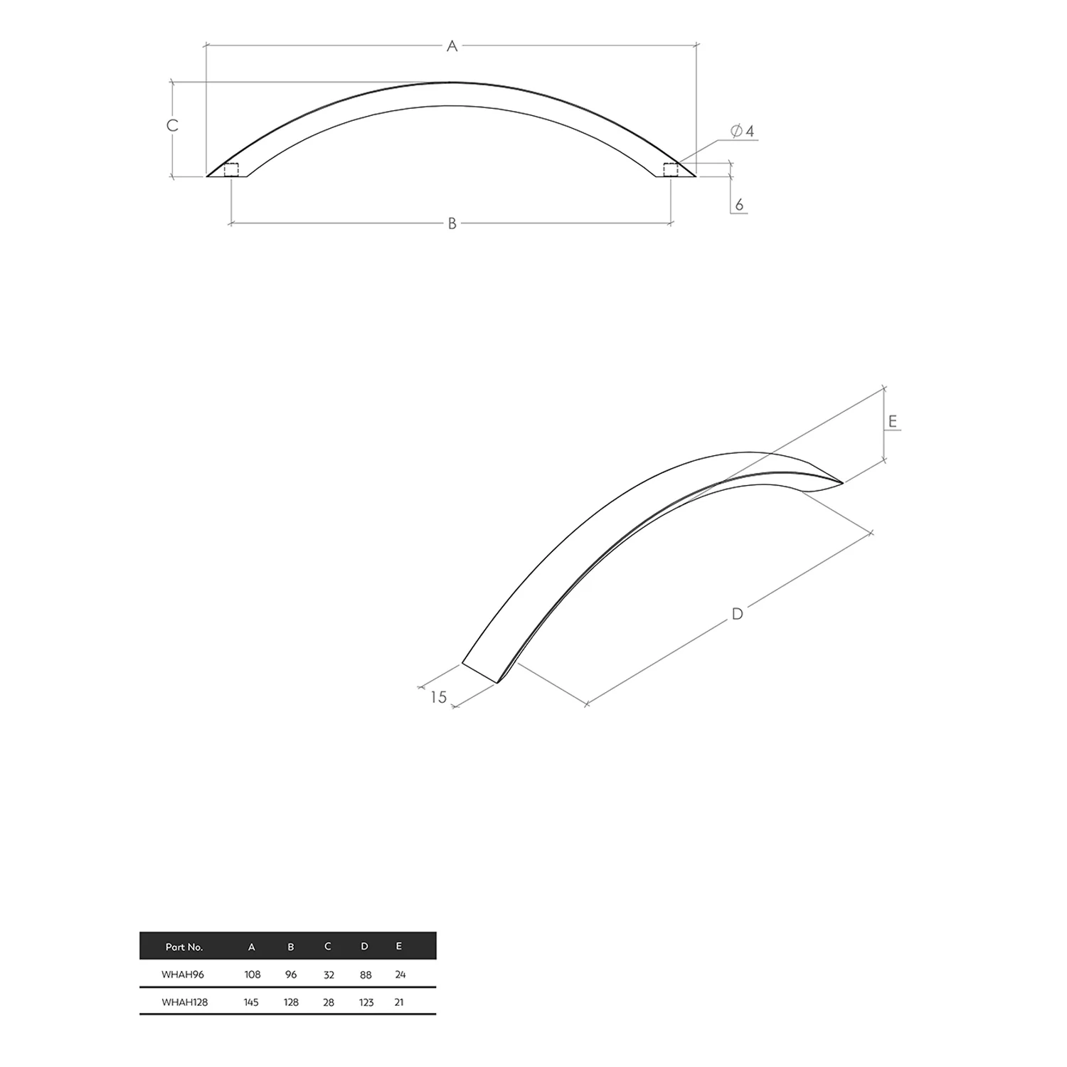 Momo Brooklyn Bow Handle - Available in Various Finishes and Sizes - Image 2