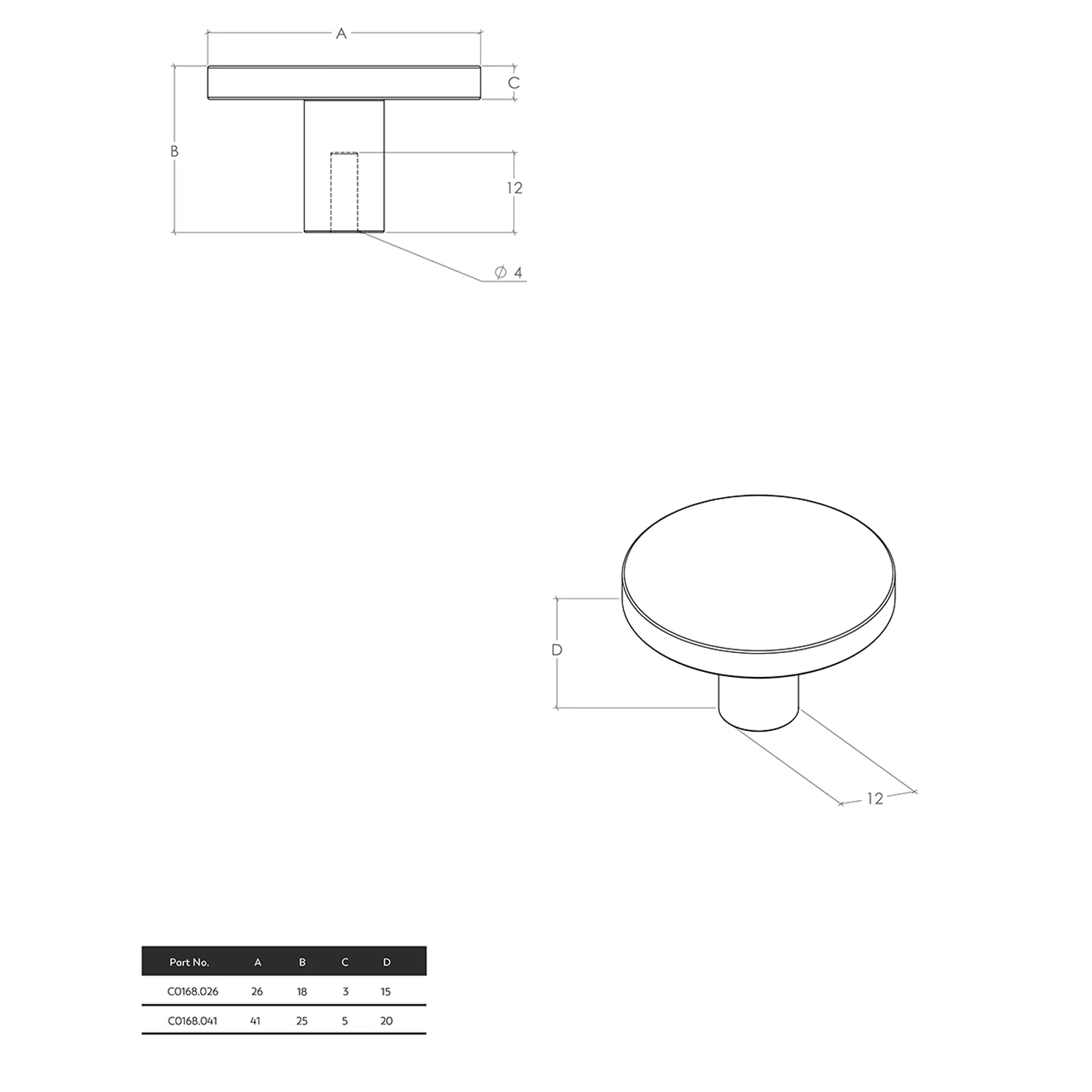 Momo Como Knob - Available In Various Finishes and Sizes - Image 2