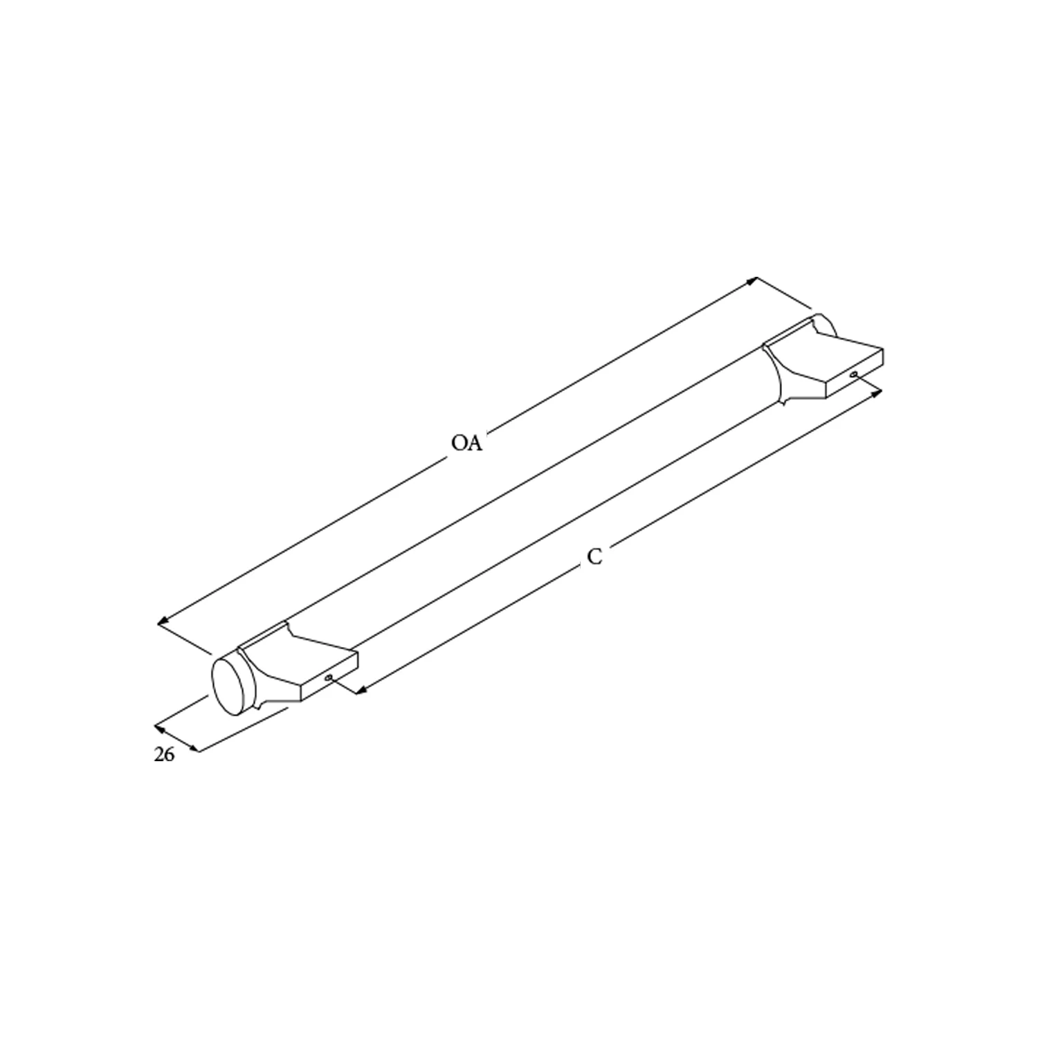 Momo Emma D Handle - Available In Various Finishes and Sizes - Image 2
