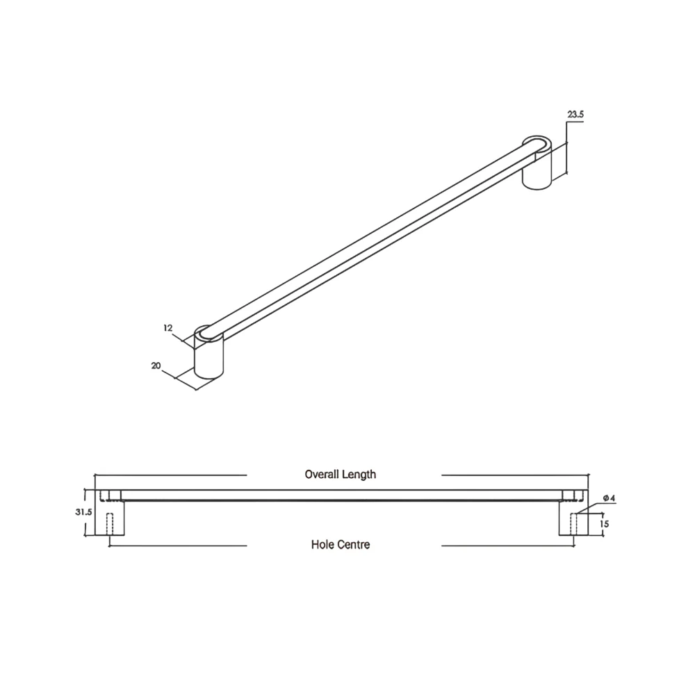 Momo Fusion D Handle - Available in Various Finishes and Sizes - Image 10