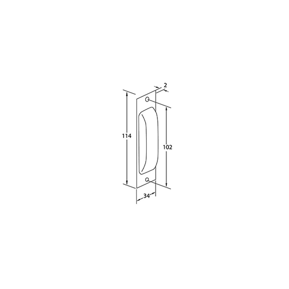 Momo Jena Flush Pull Handle 114mm Matt Black FP75.MBL.FG - Image 2