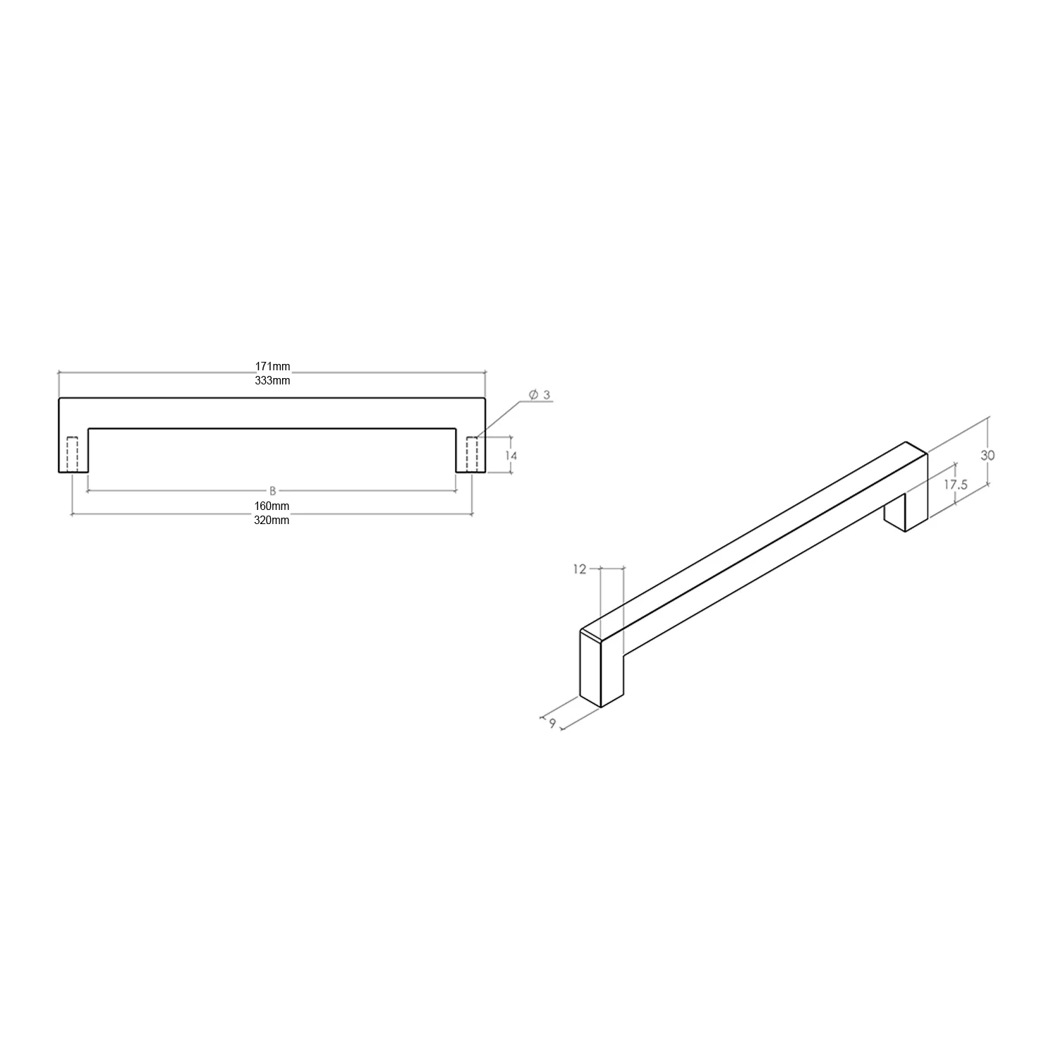 Momo Liberty Bar Handle - Available In Various Finishes and Sizes - Image 2