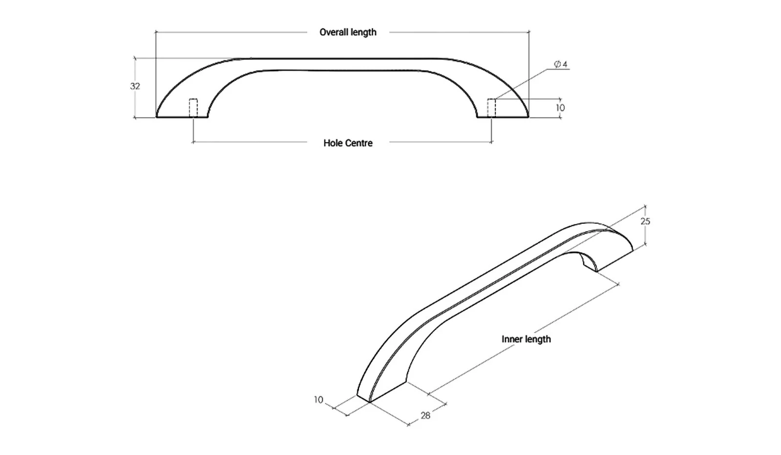 Momo Prato Bow Handle - Available in Various Finishes and Sizes - Image 2
