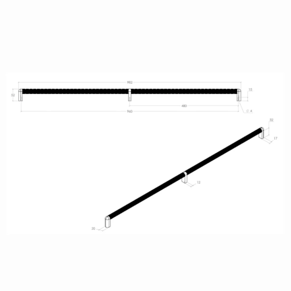 Momo Riss Big Cabinet Pull D Handle - Available in Various Finishes and Sizes - Image 3