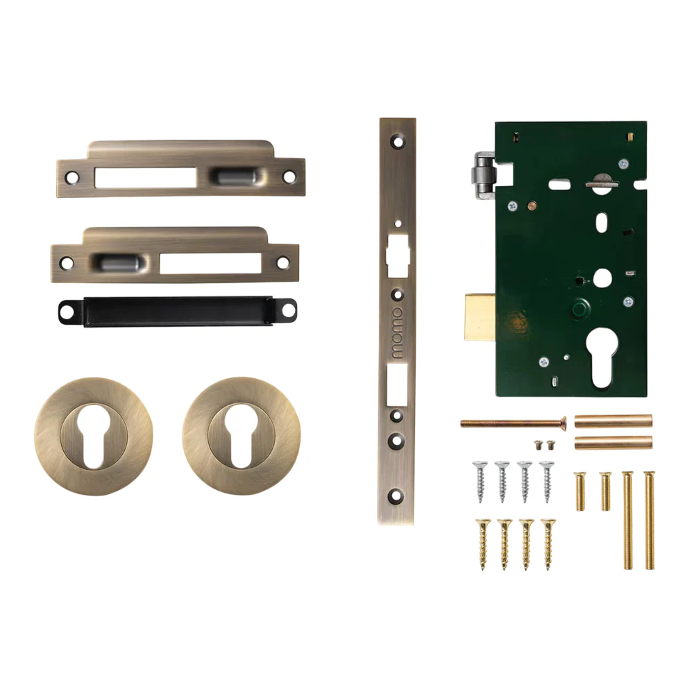 Momo Roller Mortice Solid Brass Entrance Set - Available in Various Finishes - Image 4
