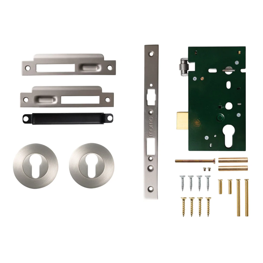 Momo Roller Mortice Solid Brass Entrance Set - Available in Various Finishes - Image 5