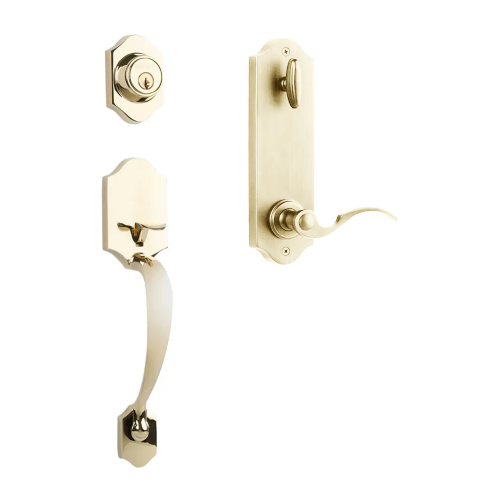 N2lok Charente Door Handle Interconnect Flutto Lever Entrance Set - Available in Various Finishes - Image 4