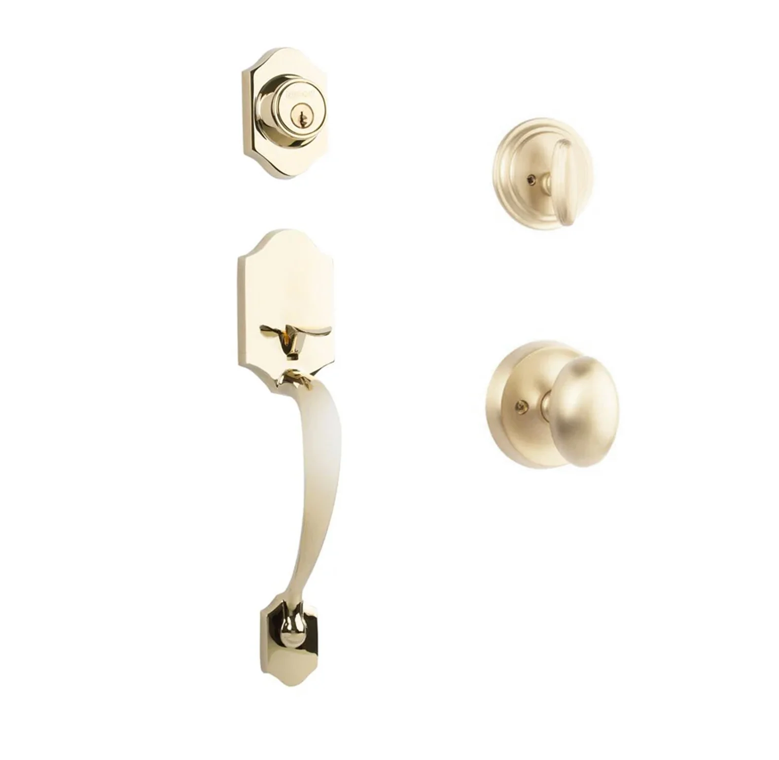 N2lok Charente Single Cylinder Entry Set with Egg Door Knob - Available in Various Finishes - Image 4