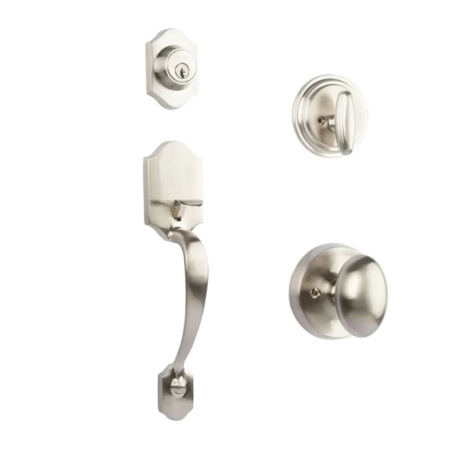 N2lok Charente Single Cylinder Entry Set with Egg Door Knob - Available in Various Finishes - Image 5