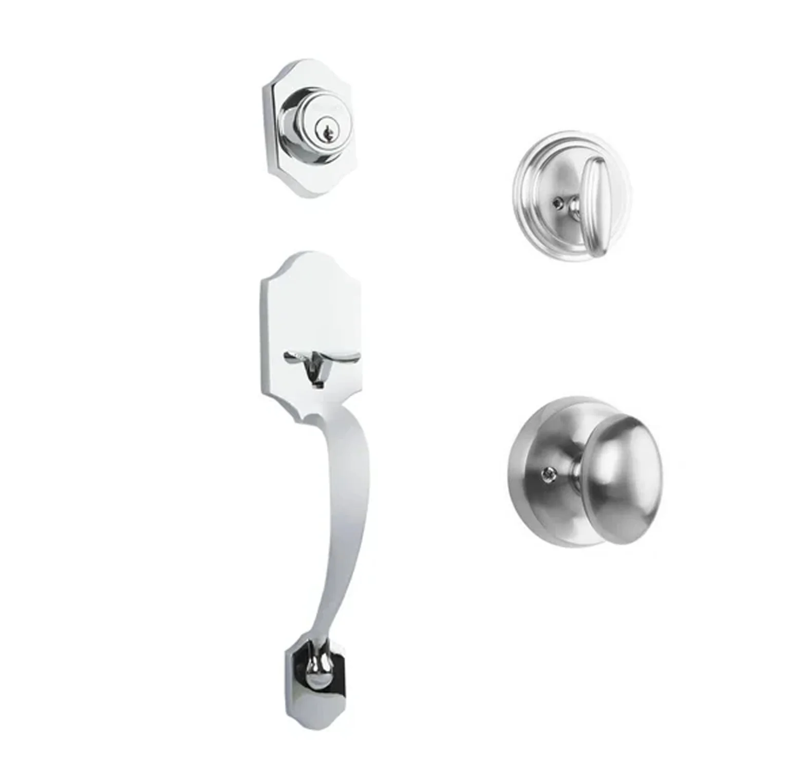 N2lok Charente Single Cylinder Entry Set with Egg Door Knob - Available in Various Finishes - Image 6