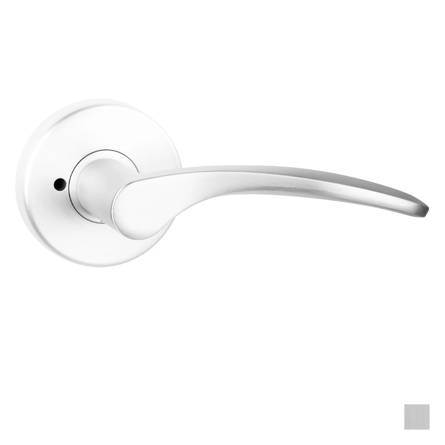 N2lok Curva Door Lever Privacy Set on Round Rose Box Pack - Available in Various Finishes
